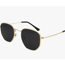 607 Óculos De Sol Hexagonais Feminina Vintage Masculino Moda quadrados Oculos