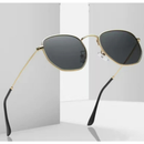 607 Óculos De Sol Hexagonais Feminina Vintage Masculino Moda quadrados Oculos