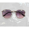 607 Óculos De Sol Hexagonais Feminina Vintage Masculino Moda quadrados Oculos