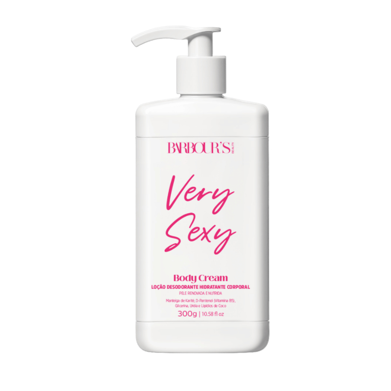 Creme Hidratante Corporal Very Sexy Barbour's Beauty 300g Fragrância Suave Desodorante Body Cream