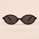 Óculos de sol feminino oval retrô, padrão tartaruga, estilo moderno
