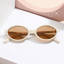 Óculos de sol feminino oval retrô, padrão tartaruga, estilo moderno