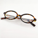 Óculos de sol feminino oval retrô, padrão tartaruga, estilo moderno