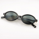 Óculos de sol feminino oval retrô, padrão tartaruga, estilo moderno