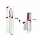 Caneta Depiladora Sobrancelha + Depilador de Rosto Buço Facial Indolor Batom Portátil