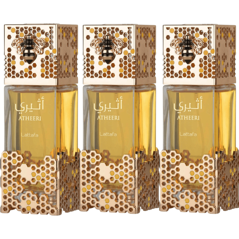 Perfume Atheeri Lattafa da abelha Árabe 100ml Feminino Embalagem de vidro lacrado