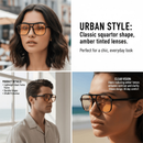 Óculos de sol retrô oversized com armação dupla, proteção UV, um item essencial para o inverno