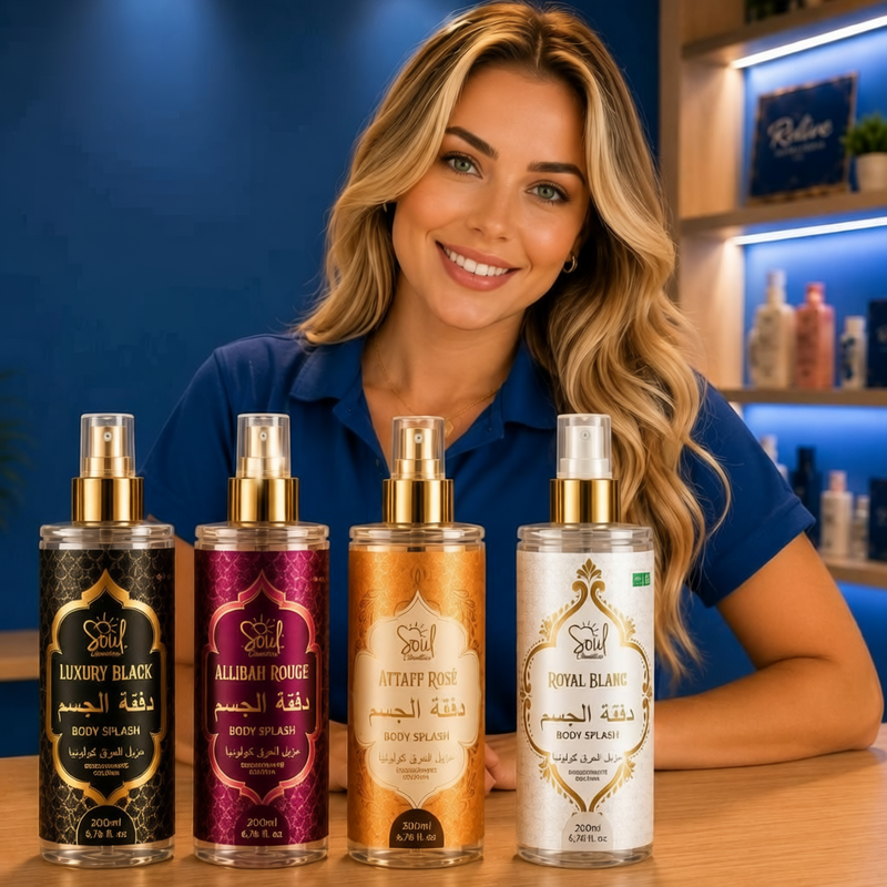 Body Splash ARABE SOUL FEMININO 200ml Desodorante Colonia Perfume Corporal Alta Fixação Noite e Dia